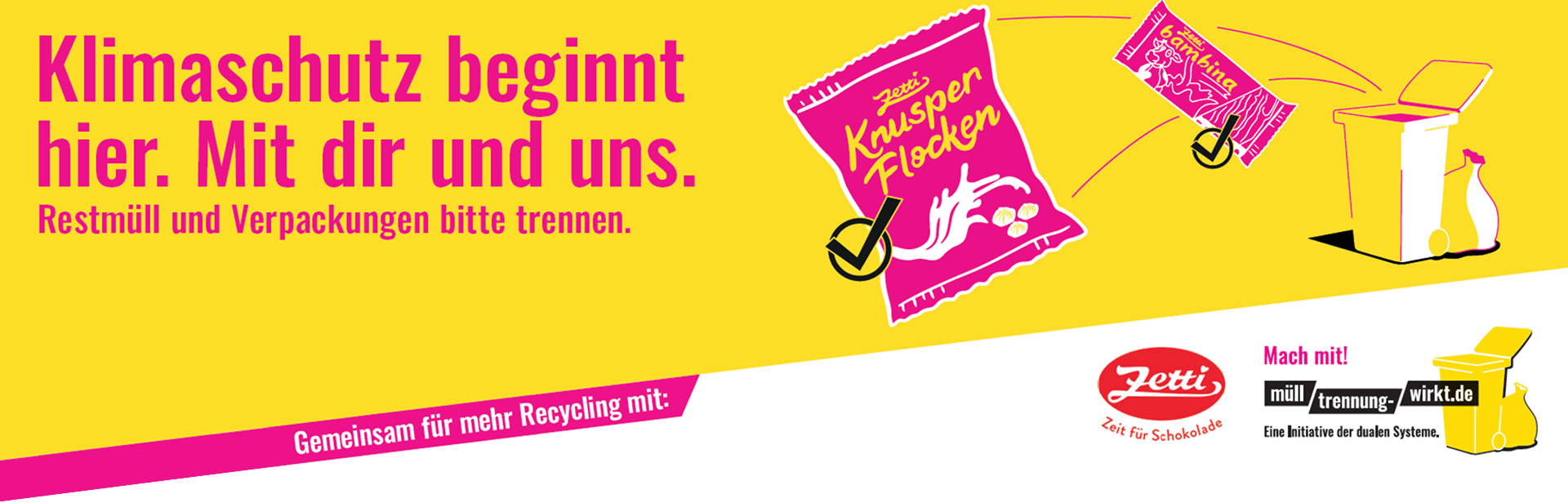 Klimaschutz beginnt hier. Mit dir und uns.