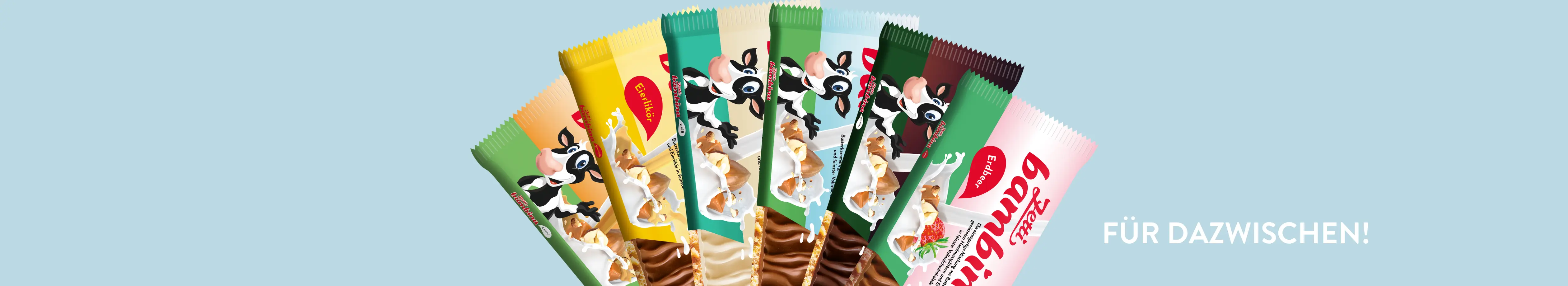 Werbebanner mit allen Tafeln Zetti Bambina