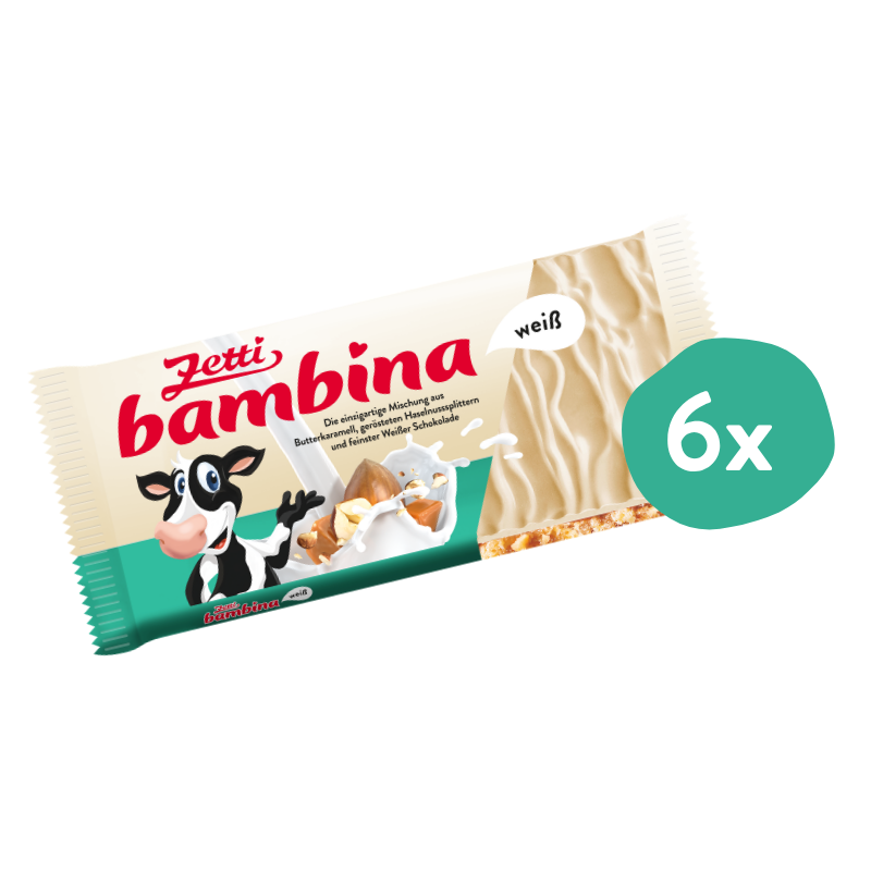 Zetti bambina Weiß (6 Stück)