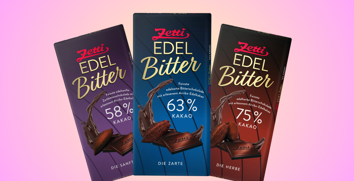 Werbebanner mit 3 Tafeln Zetti Edelbitter