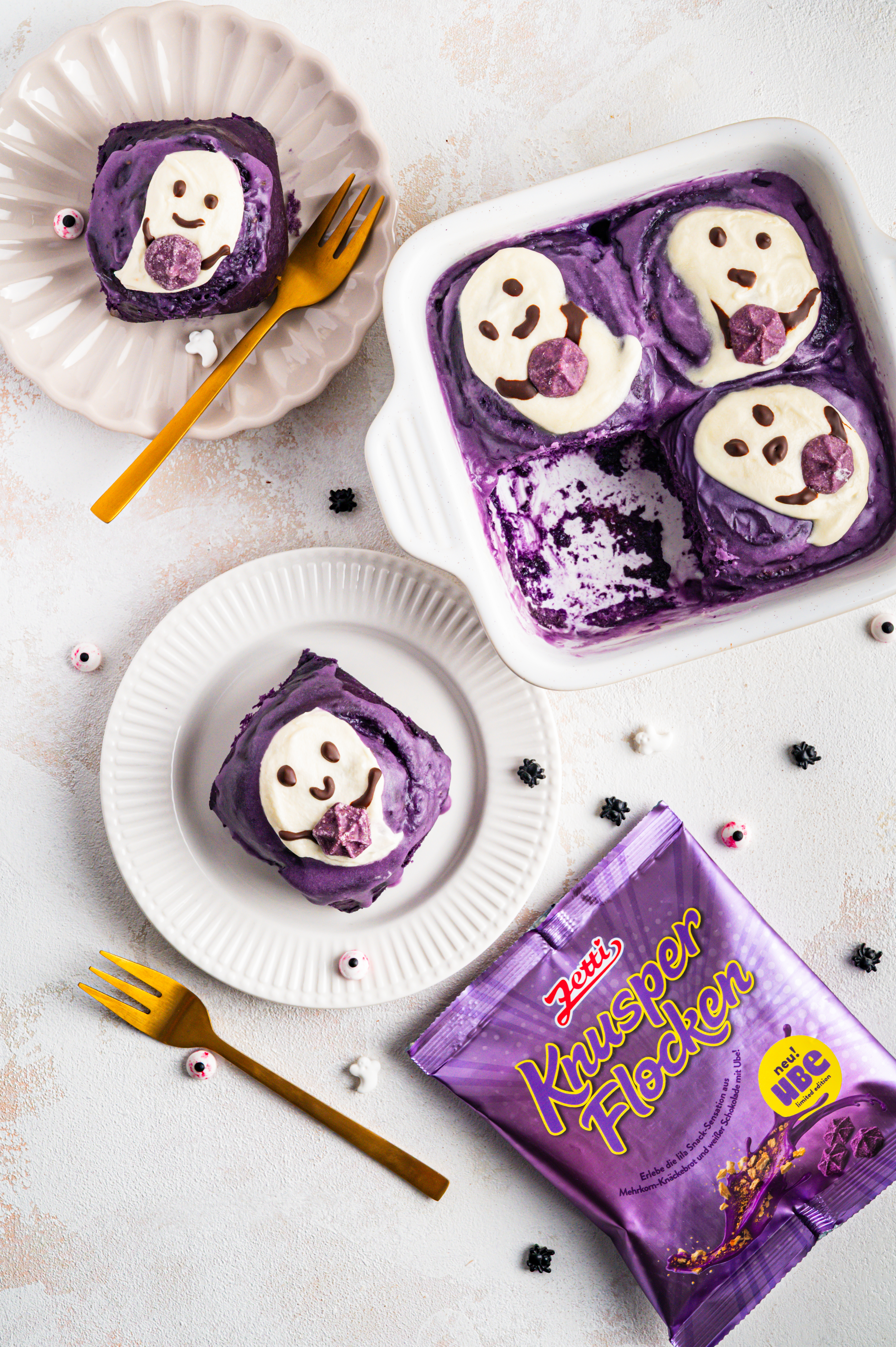 HALLOWEEN UBE ROLLS