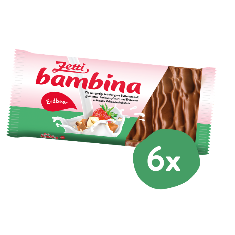Zetti bambina Erdbeer (6 Stück)