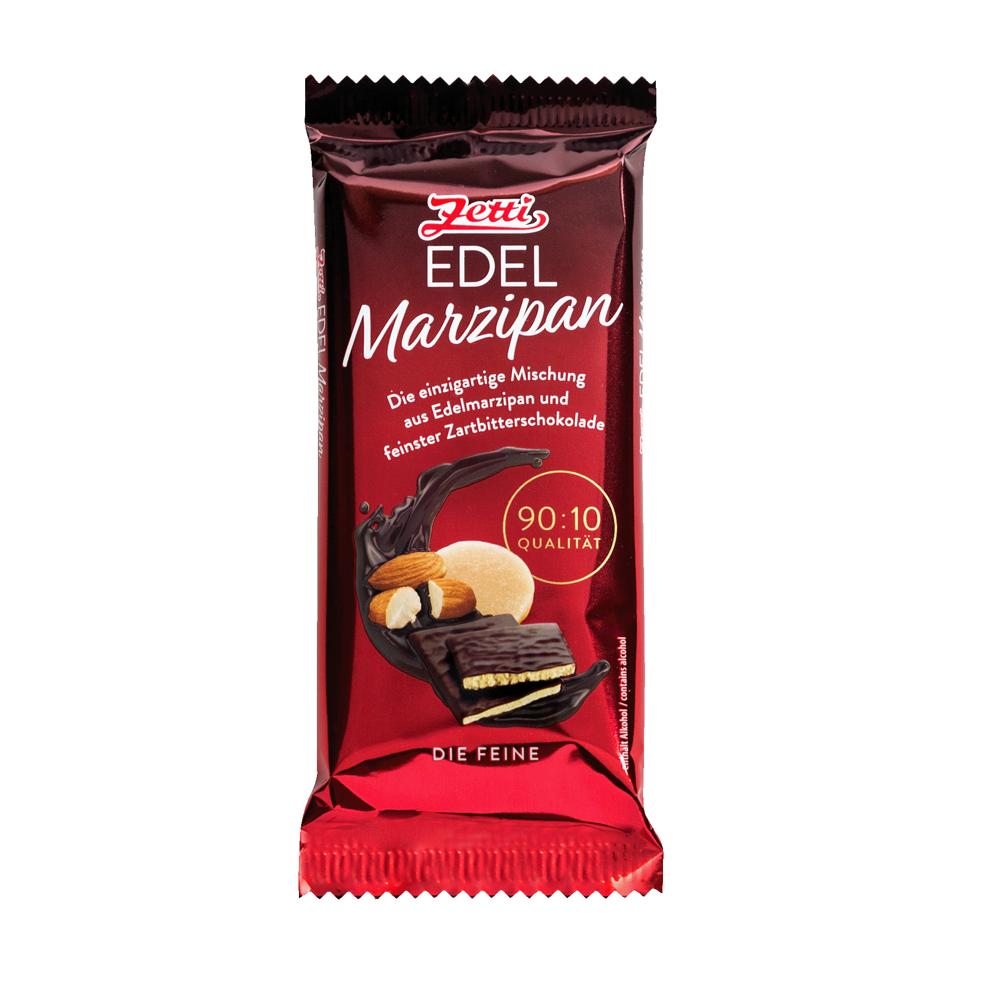 Zetti Edel Marzipan Tafel Vorderseite der Zetti Edel Marzipan