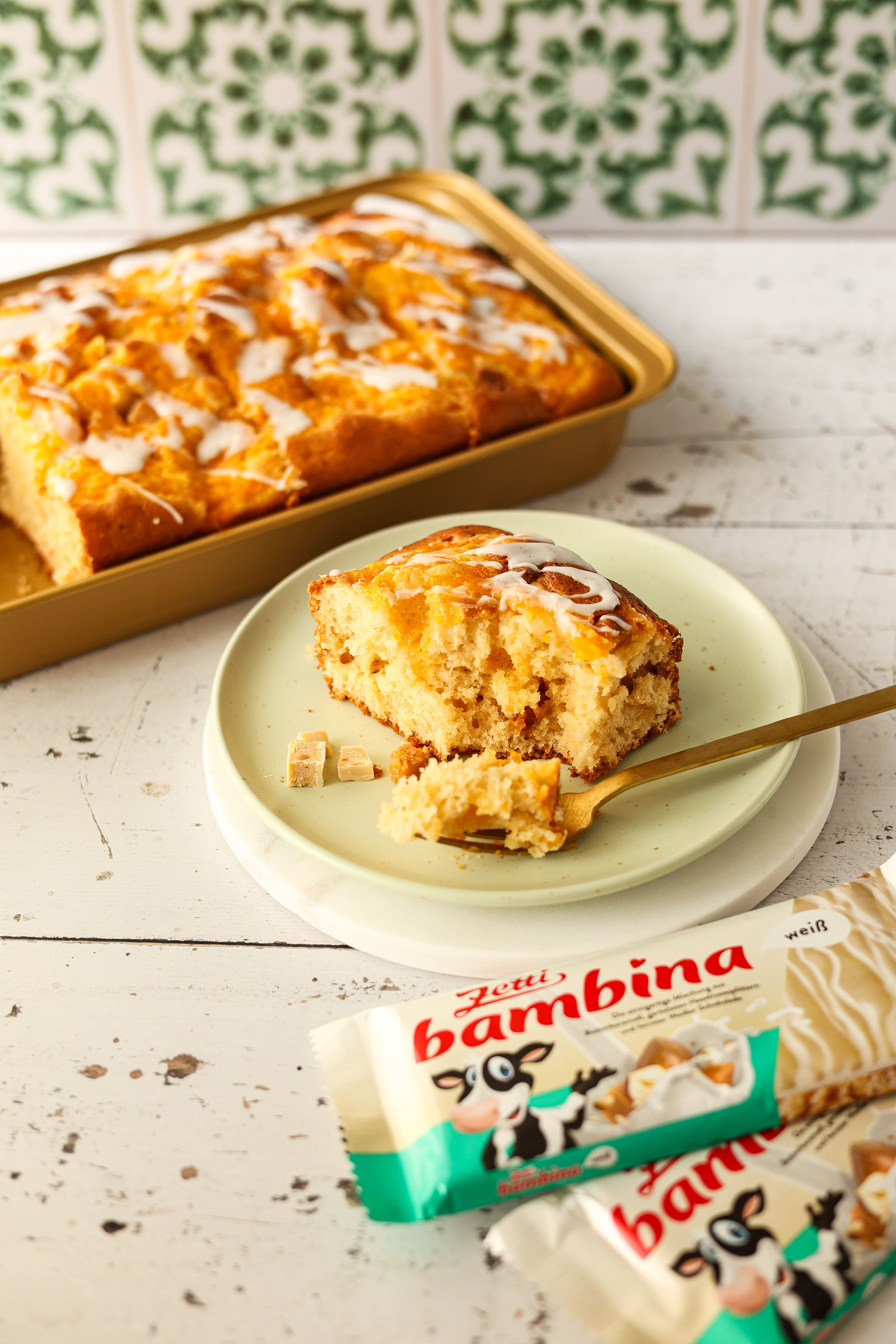 EINFACHER PFIRSICH-BLECHKUCHEN