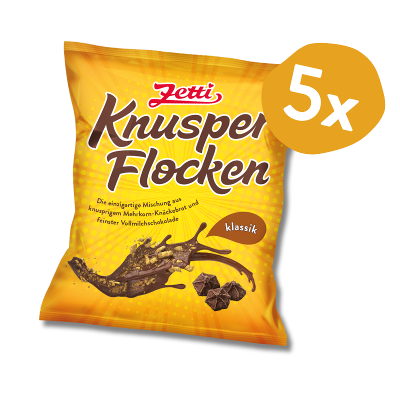 Zetti Knusperflocken Klassik 130g (5 Stück)