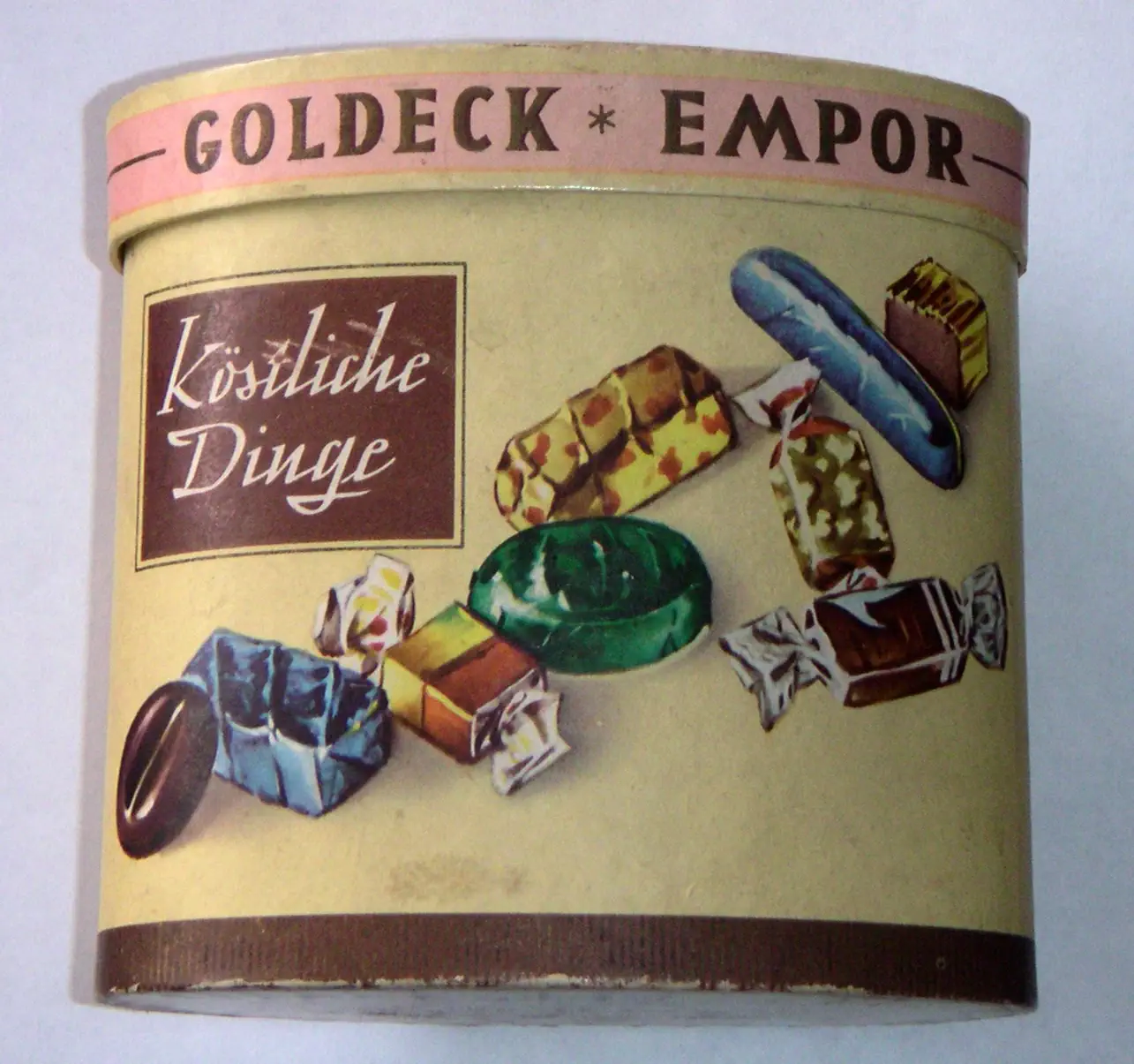 Schokoladendose Goldeck Empor