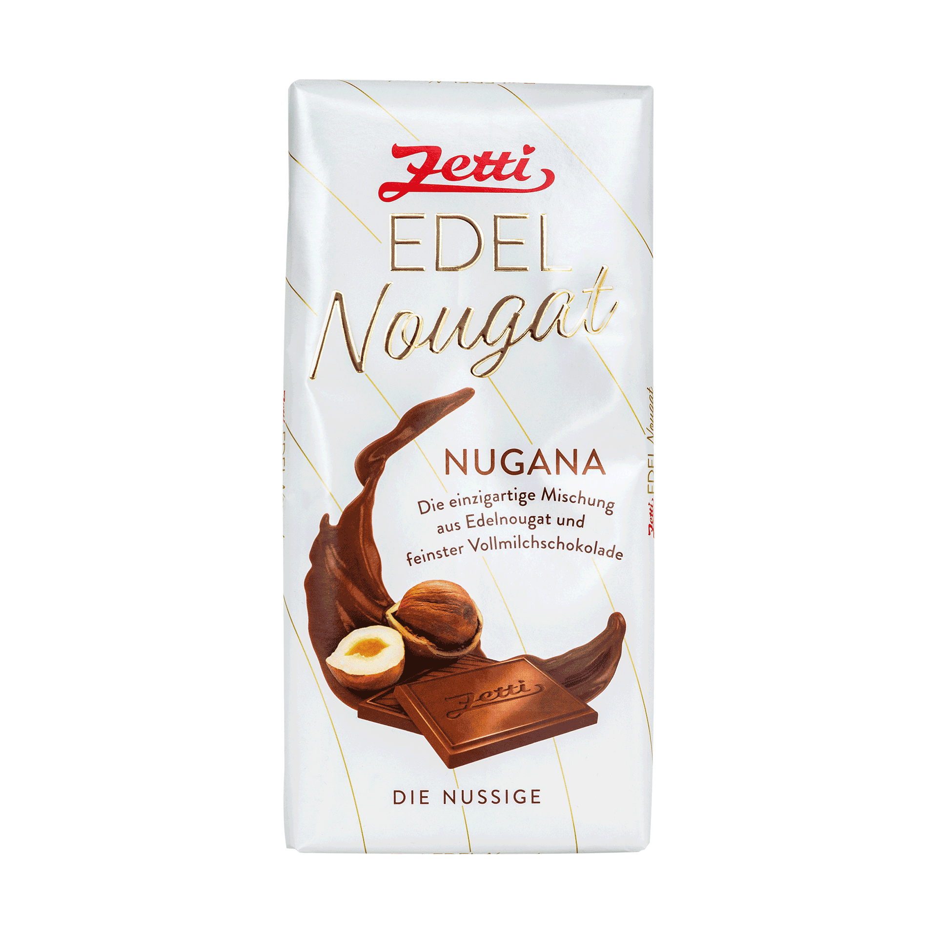 Zetti Nugana Vorderseite der Zetti Edel Nougat